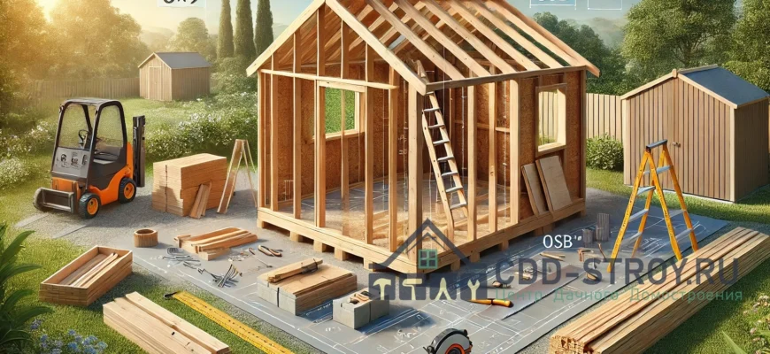 Medinių namelių gamyba